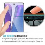 Wholesale 3D Tempered Glass Full Screen Protector with Working Adhesive In Screen Finger Scanner for Galaxy Note 20 (Clear)